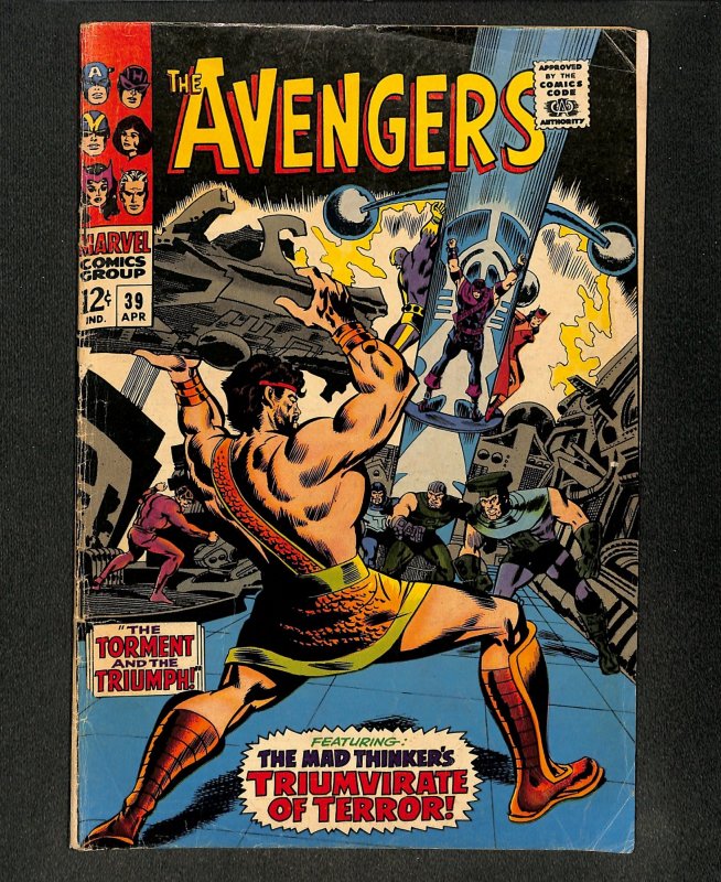 Avengers #39 Black Widow Cameo! Mad Thinker!