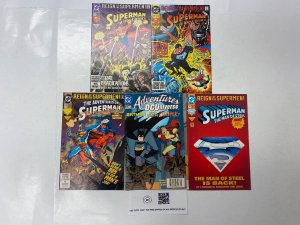 5 DC comic books Action Comics #690 691 Adventures Superman #503 81 KM20