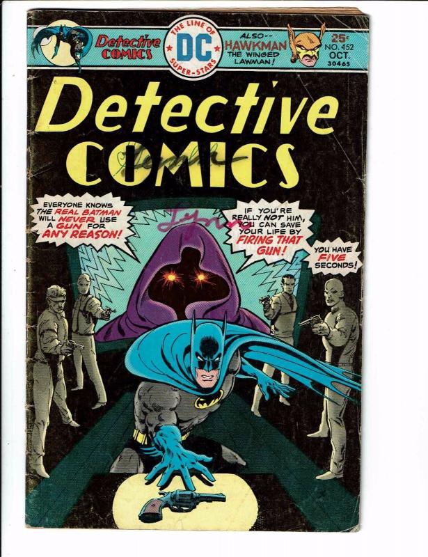 Detective Comics #452 GD DC Comic Book Bronze Age Batgirl Batman Joker Robin J89