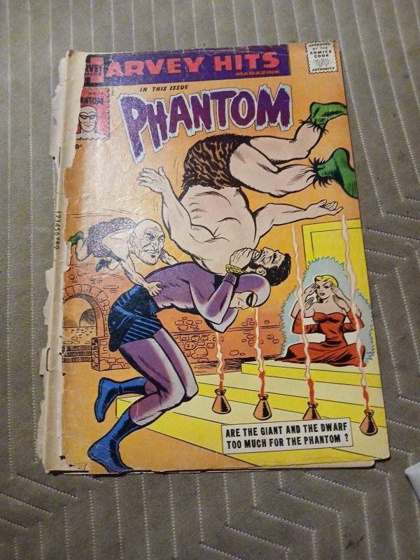 Harvey Hits The Phantom #12 Comics 1958 Bob Powell Art Silver Age Superhero Book