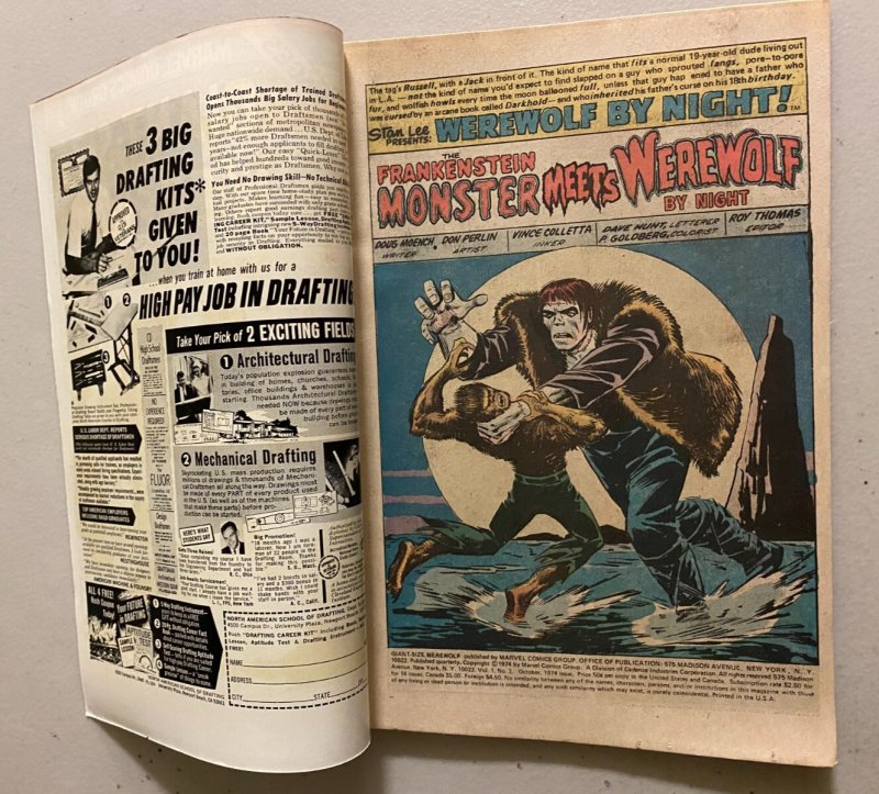 Giant Size Werewolf #2 Marvel (6.0 FN) (1974)