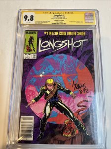 Longshot (1985) #1 (CGC SS 9.8) Signed Arthur Adams ! CPV Canadian Price Variant