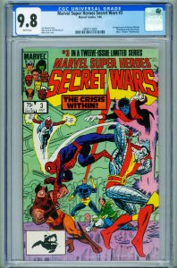 MARVEL SUPER HEROES SECRET WARS #3 CGC 9.8 First Volana Titania -comic book 3...