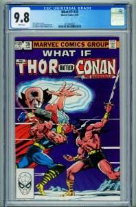 What If #39 CGC 9.8 THOR BATTLED CONAN Marvel  -1983 4253450022