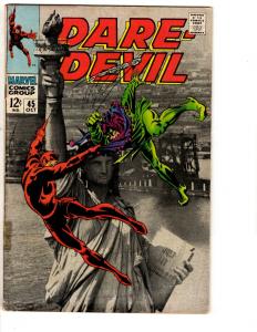 Daredevil # 45 VG Marvel Comic Book Gladiator Owl Foggy Karen Kingpin RH2