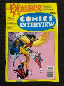 1988 COMICS INTERVIEW #56 FN- 5.5 Excalibur / Chris Claremont