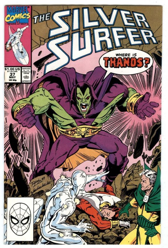 SILVER SURFER #37 - Rebirth of Thanos: Part 4 1987 2nd series Drax the Destroyer 