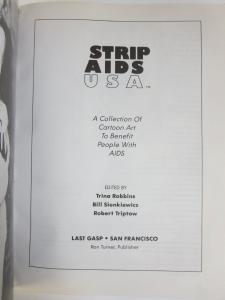 Strip AIDS USA Comic Artists Unite for Awareness Signed by Bill Sienkiewicz TPB