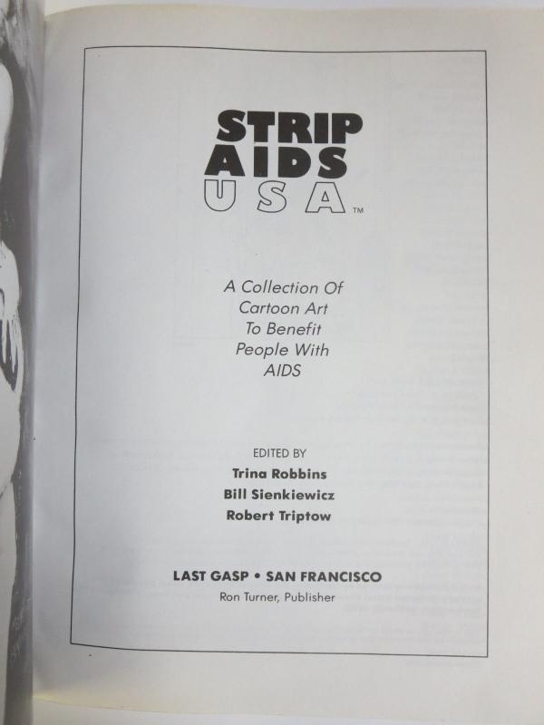 Strip AIDS USA Comic Artists Unite for Awareness Signed by Bill Sienkiewicz TPB