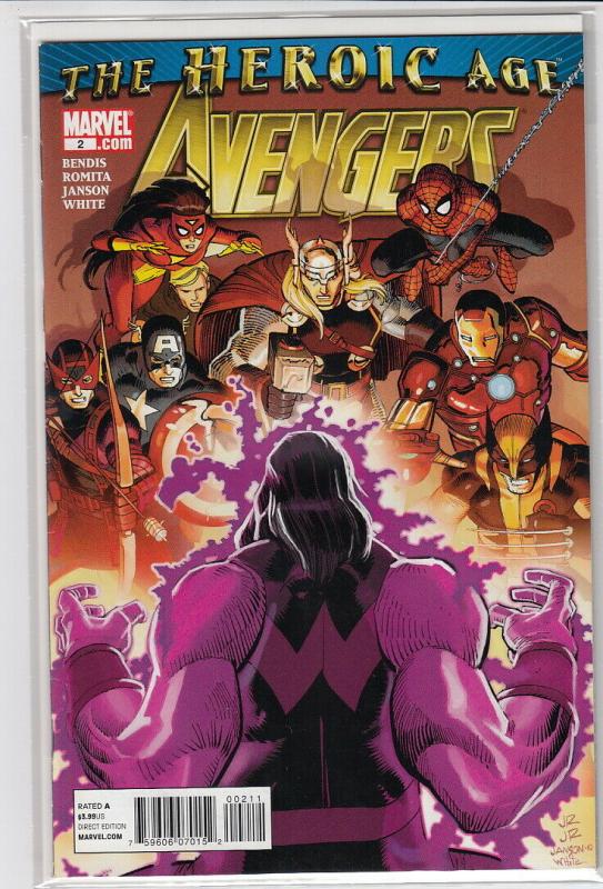 AVENGERS (2010 MARVEL) #2 NM- A66896