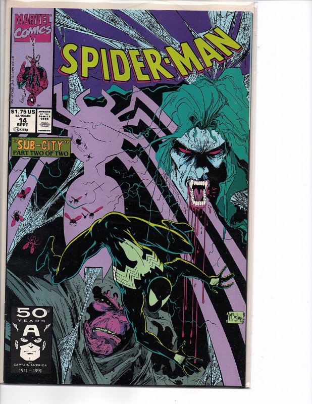 Marvel Comics Spider-Man #14 Todd McFarlane Story & Art Black Costume Morbius