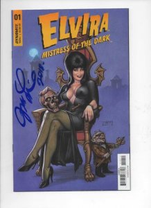 ELVIRA Mistress of the Dark #1 A, VF/NM, Dynamite, 2018, Signed Joseph Linsner