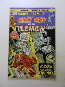 Marvel Team-Up #23 (1974) VG- condition MVS intact moisture damage