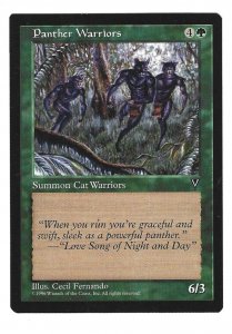 Magic the Gathering: Visions - Panther Warriors