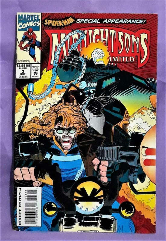 Ghost Rider MIDNIGHT SONS UNLIMITED #1 & #3 Morbius Spider-Man (Marvel, 1993)!