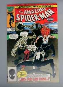 Amazing Spider-Man #283, NM- Absorbing Man Titania, Marvel Comics, 1986 JR1