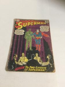 Superman 186 Gd- Good- 1.8 Bottom Staple Detached Cover Split DC Comics SA