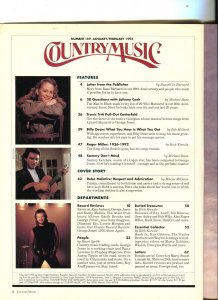 Country Music-Reba McEntire-Johnny Cash-Billy Dean-Jan-1993