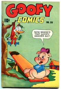 Goofy Comics #28 1947- Frazetta art- Golden Age Funny Animal FN
