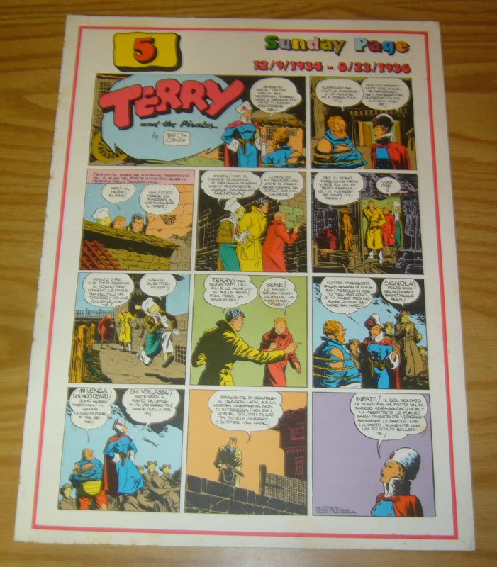 Terry and the Pirates #35 VF- sunday page - milton caniff - italian reprint 1977 