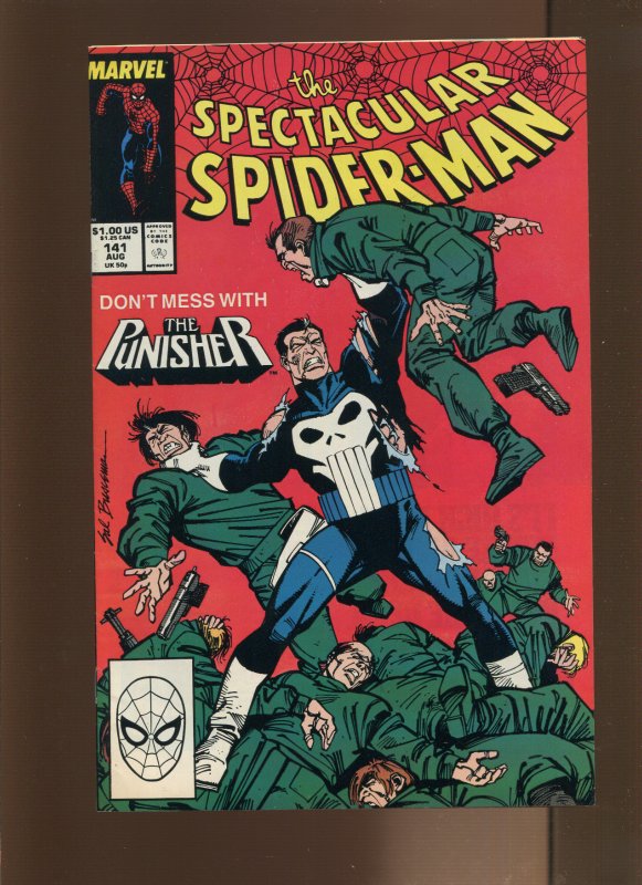 Spectacular Spiderman #141 - Sal Buscema Cover Art. (9.2) 1988