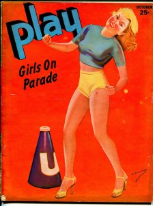 MAG: Play Girls On Parade 10/1944-cheesecake Janes pin-up cover-spicy girls-VG+