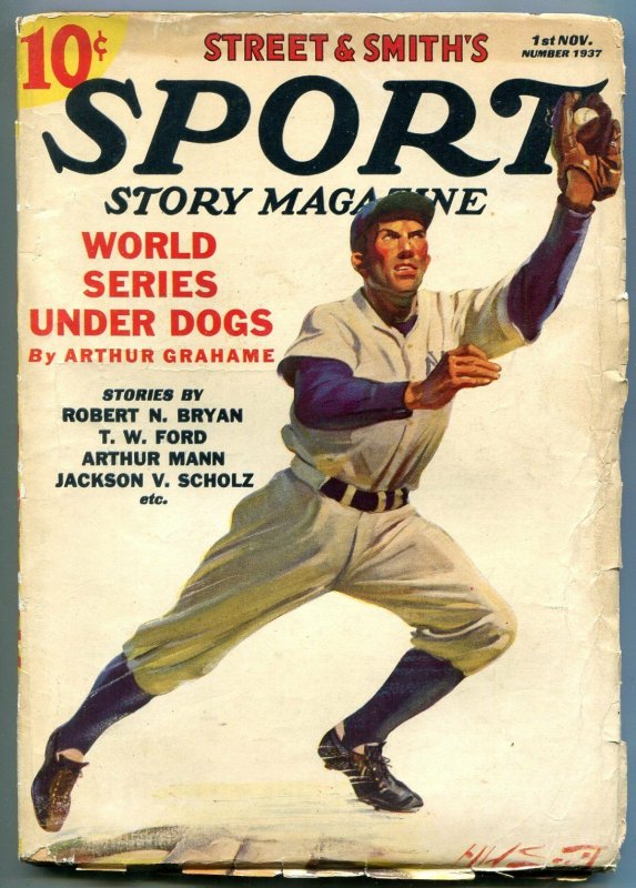 Sport Story Magazine Pulp November 1 1937- World Series Underdogs vg/f