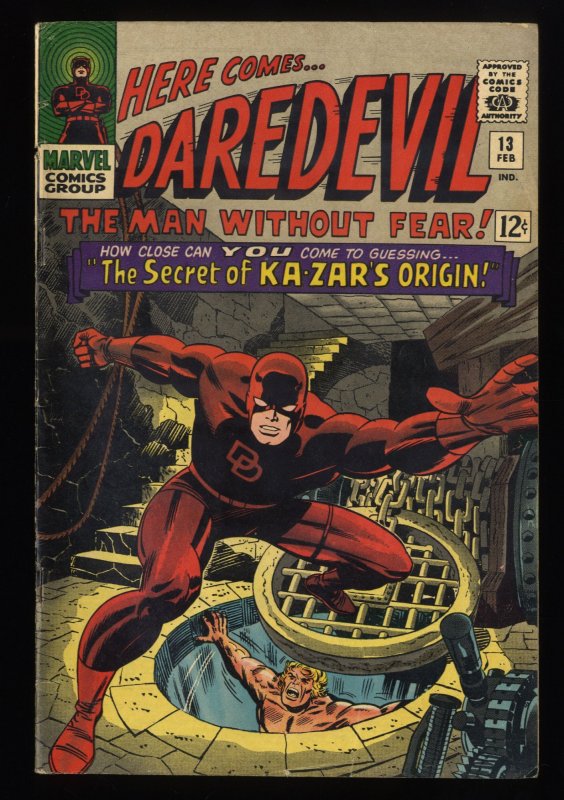 Daredevil #13 VG+ 4.5 1st Appearance Vibranium! Ka-Zar!