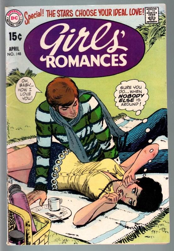 GIRLS' ROMANCES #148-D.C. ROMANCE-SILVER AGE-ASTROLOGY-VG VG