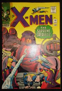 X-Men #16 - Bolivar Trask / 2nd App of Master Mold (Marvel, 1966) - VG