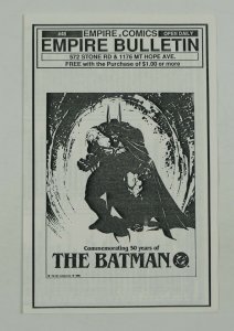 Empire Comics Bulletin #48 - 1989 - Commemorating 50 Years of the Batman cover 