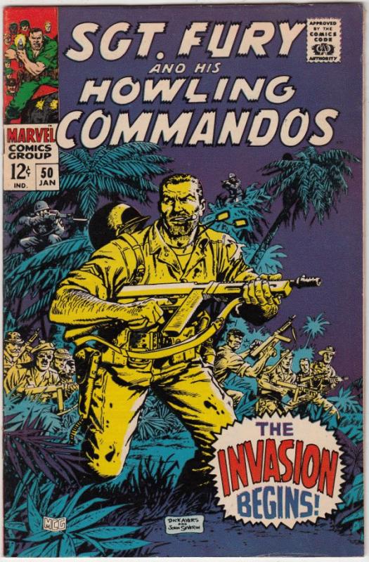 Sgt. Fury and His Howling Commandos #50 (Jan-68) VF/NM High-Grade Sgt. Fury, ...