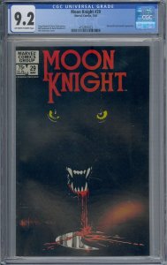MOON KNIGHT #29 CGC 9.2 WEREWOLF JACK RUSSELL BILL SIENKIEWICZ