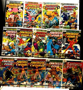 FANTASTIC FOUR 171-219 (25 diff) LOT Bagged&Boarded Fine or Better Byrne Perez++