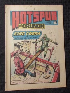 1980 HOTSPUR UK Weekly Newspaper Comic #1063 VG+ King Cobra