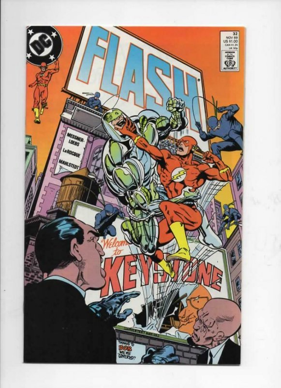 FLASH #32, VF/NM, Loebs, LaRocque, 1987 1989, more DC in store