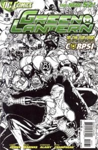 Green Lantern (5th Series) #3B VF/NM ; DC | New 52 1:200 Variant B&W Mahnke