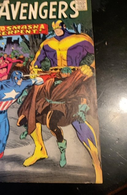 The Avengers #33 (1966)to smash a serpent