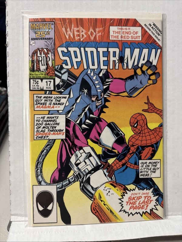 Web of Spider-Man #17 1986 Marvel Comics