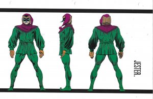 Official Handbook of the Marvel Universe Sheet- Jester