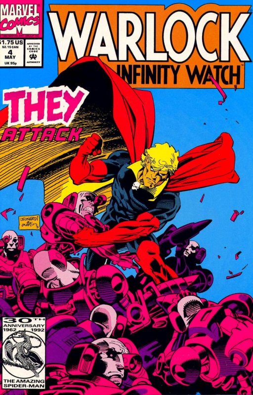 WARLOCK & THE INFINITY WATCH #04 (1992) RICK LEONARDI | DIRECT EDITION