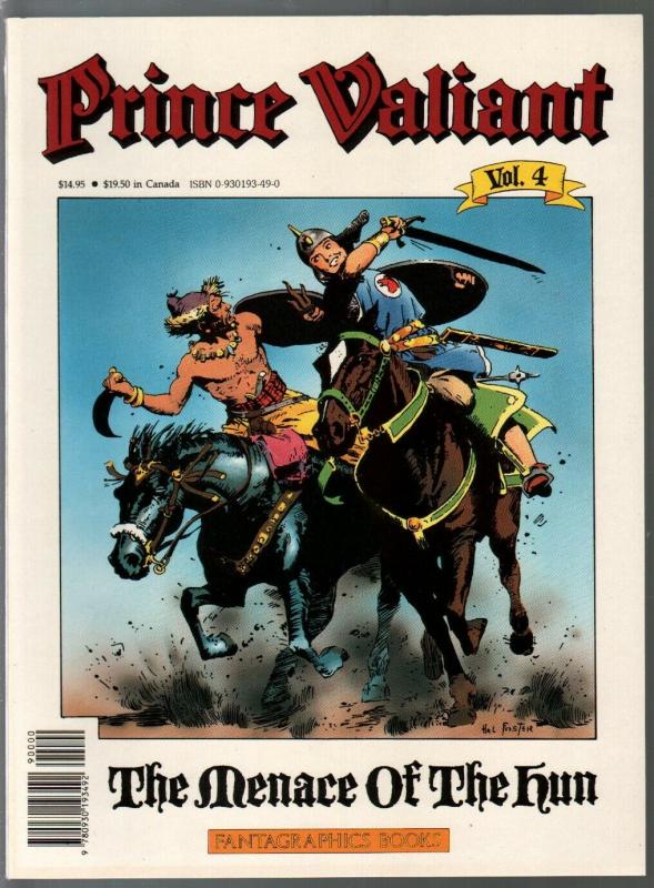 Prince Valiant #4 1990-Fantagraphics-color reprint-Hal Foster-Hun Menace-VF 