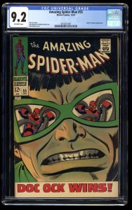 Amazing Spider-Man #55 CGC NM- 9.2 Off White Doctor Octopus Appearance!