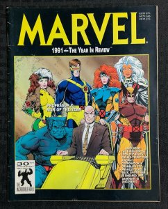1991 MARVEL Year in Review Magazine #3 VG+ 4.5 X-Men / Fisherman Collection