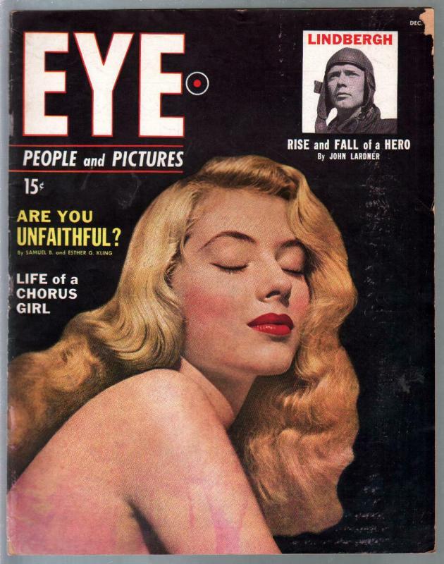 Eye #4 12/1949-Atlas-Charles Lindbergh-exploitation-cheesecake-swimsuits-VG-