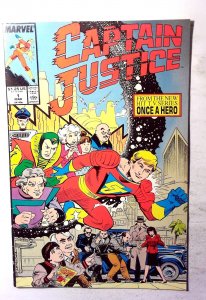 Captain Justice #1 (1988) Marvel Comics 1st Print Comic Book