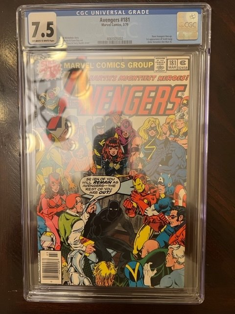 Avengers 181 - CGC 7.5 - 1st App of Scott Lang (Ant-Man)