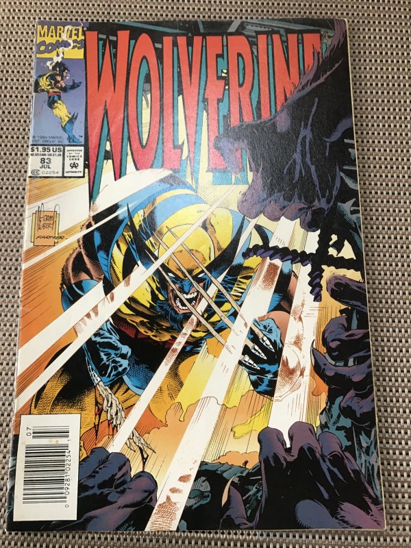 WOLVERINE #83 Newsstand : Marvel comics July 1994 Fn+; Andy Kubert cover