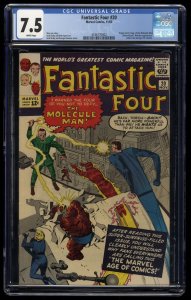 Fantastic Four #20 CGC VF- 7.5 White Pages 1st Appearance Molecule Man!