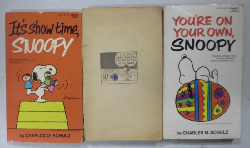 PEANUTS PRINT-EPHEMERA COLLECTION! 16 books! Charlie Brown & Snoopy on the page!